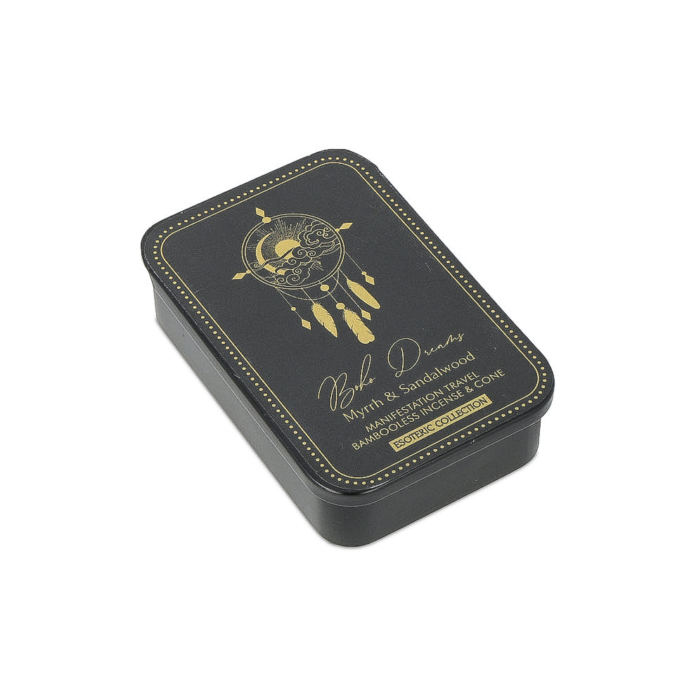 Encens  Boho Dreams & Porte-Encens en Boite Coulissante en fer