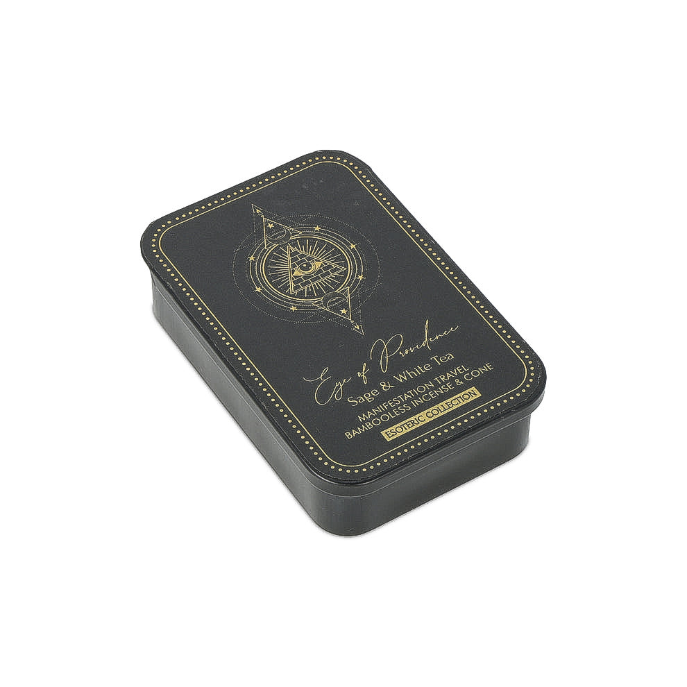 Encens Eye of Providence & Porte-Encens en Boite Coulissante en fer