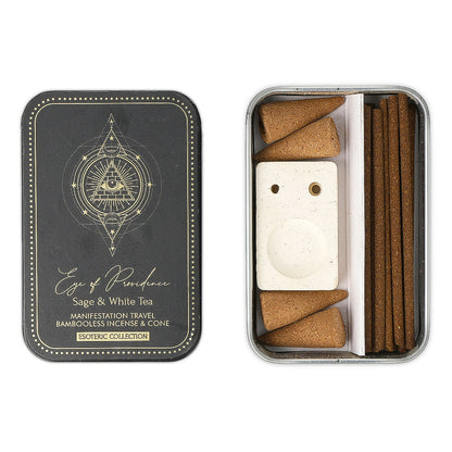 Encens Eye of Providence & Porte-Encens en Boite Coulissante en fer