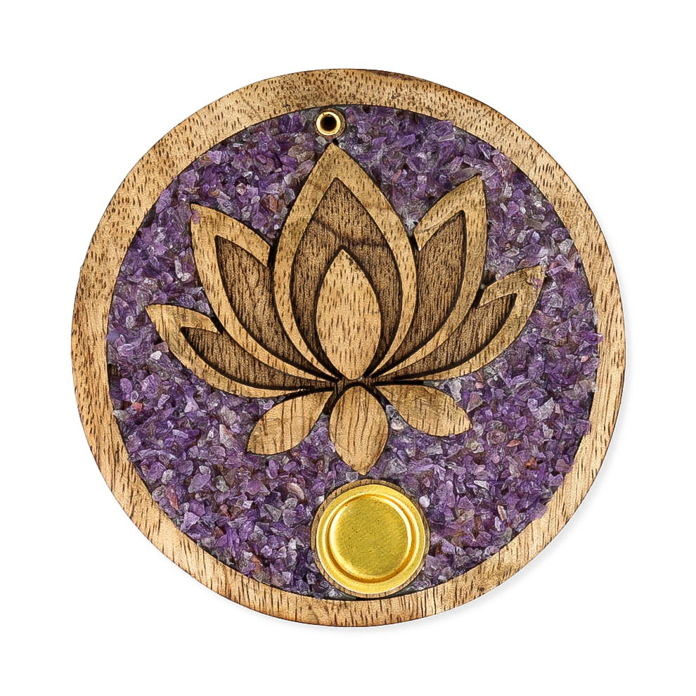 Porte Encens LOTUS AMETHYSTE