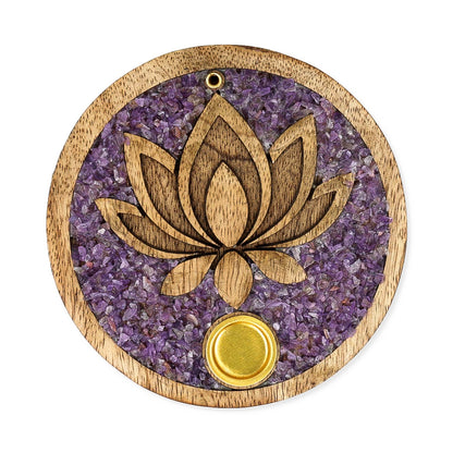 Porte Encens LOTUS AMETHYSTE