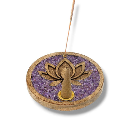 Porte Encens LOTUS AMETHYSTE