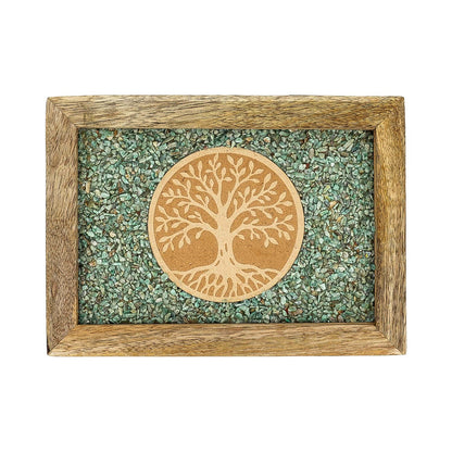 Boite à Bijoux ARBRE DE VIE AMAZONITE