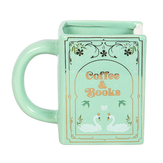 Tasse Livre "Coffee and Books" Verte