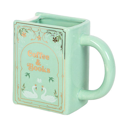 Tasse Livre "Coffee and Books" Verte