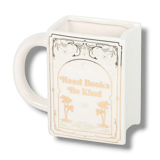 Tasse Livre "Read Books Be Kind" Blanche