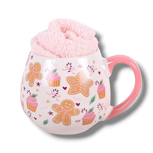 Tasse Biscuits au Gingembre avec Chaussettes