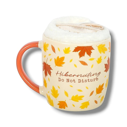 Kit Cocooning d'Automne - 1 Tasse, des Chaussettes & 1 Masque de Sommeil