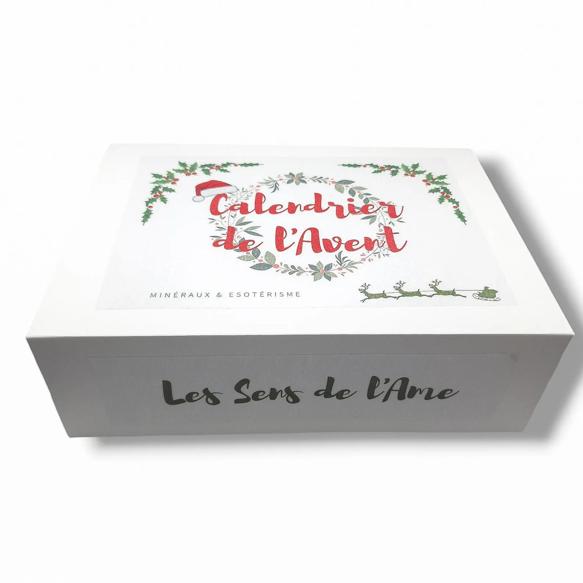 Calendrier de l'Avent lithothérapie 24 cases, coffret fermé Les Sens de l'Ame