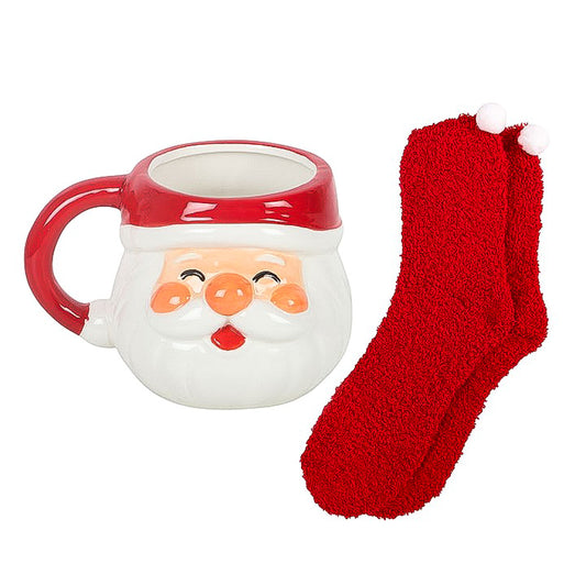 Tasse Pere Noel avec Chaussettes