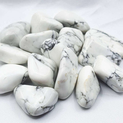 Pierre Roulée HOWLITE BLANCHE