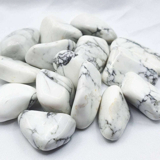 Pierre Roulée HOWLITE BLANCHE