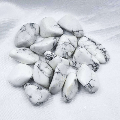 Pierre Roulée HOWLITE BLANCHE