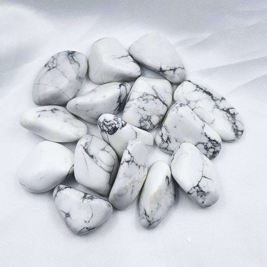 Pierre Roulée HOWLITE BLANCHE