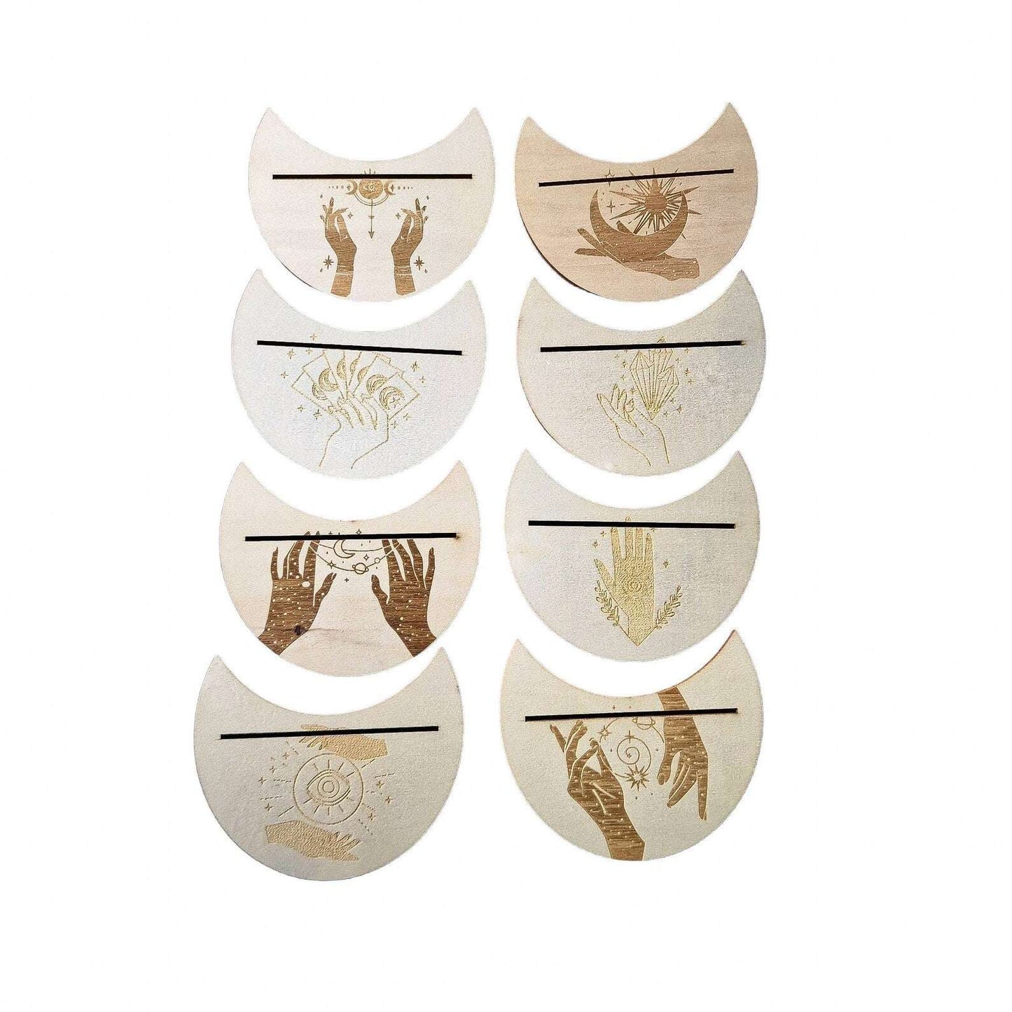 Petits Supports de Cartes Oracles BOIS NATUREL