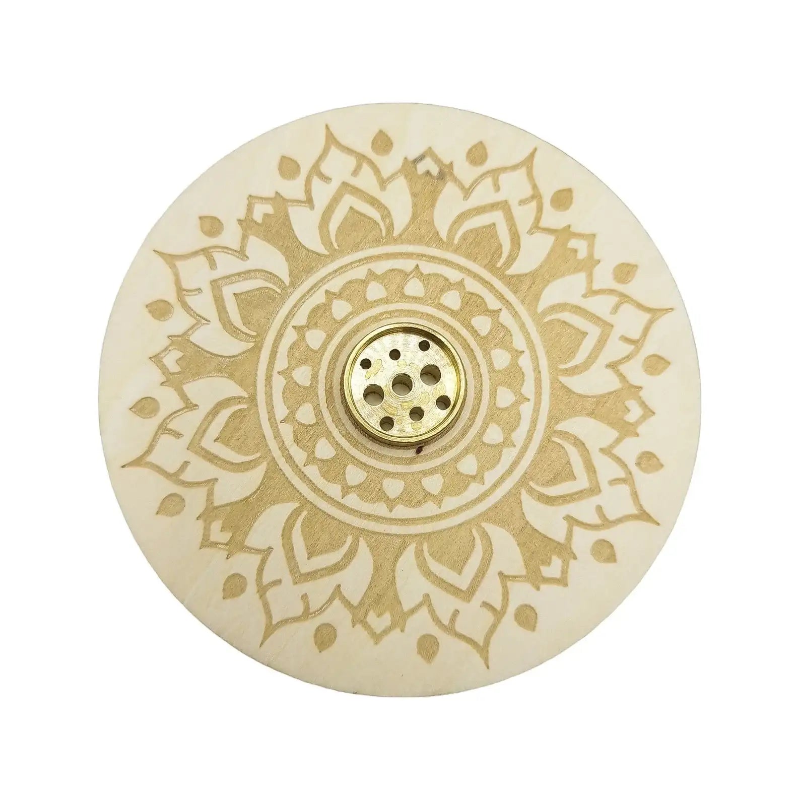 Porte Encens Bois Naturel MANDALA LUNES ASTRO