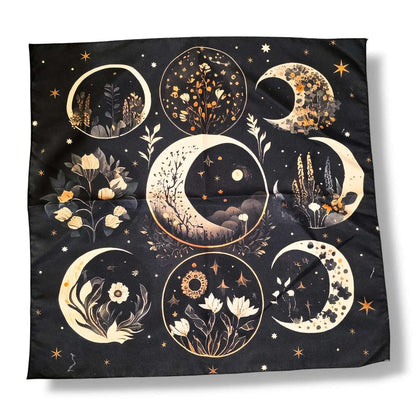 Nappe de Tarot LES LUNES FLEURIES