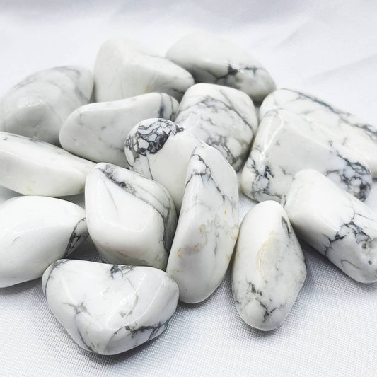 Pierre Roulée HOWLITE BLANCHE