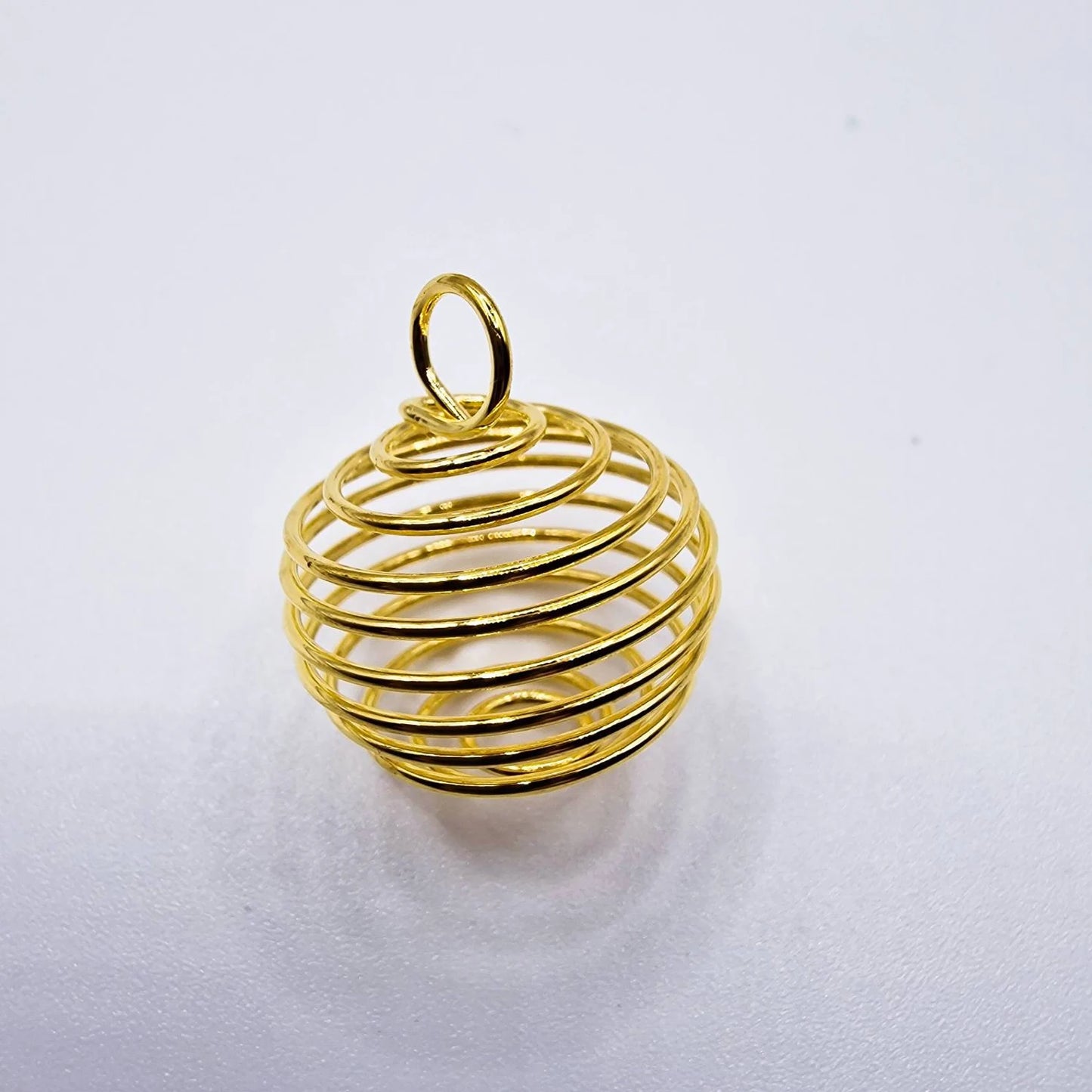 CAGE SPIRALE DOREE