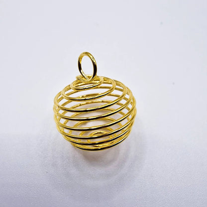 CAGE SPIRALE DOREE
