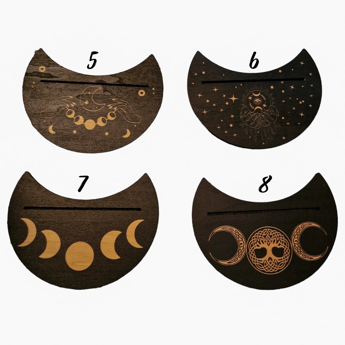 Petits Supports de Cartes Oracles BOIS NOIR