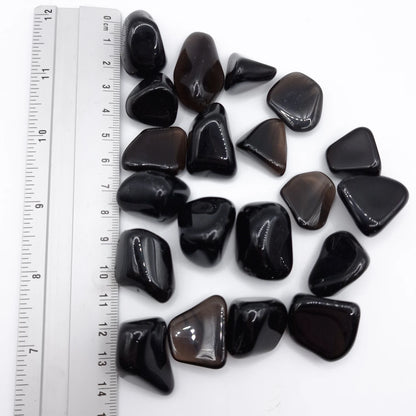 Pierre Roulée OBSIDIENNE LARME D'APACHE A