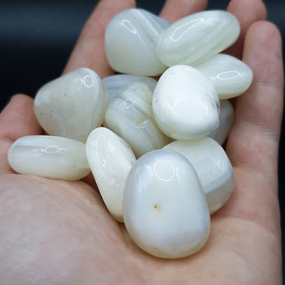 Pierre Roulée AGATE BLANCHE A