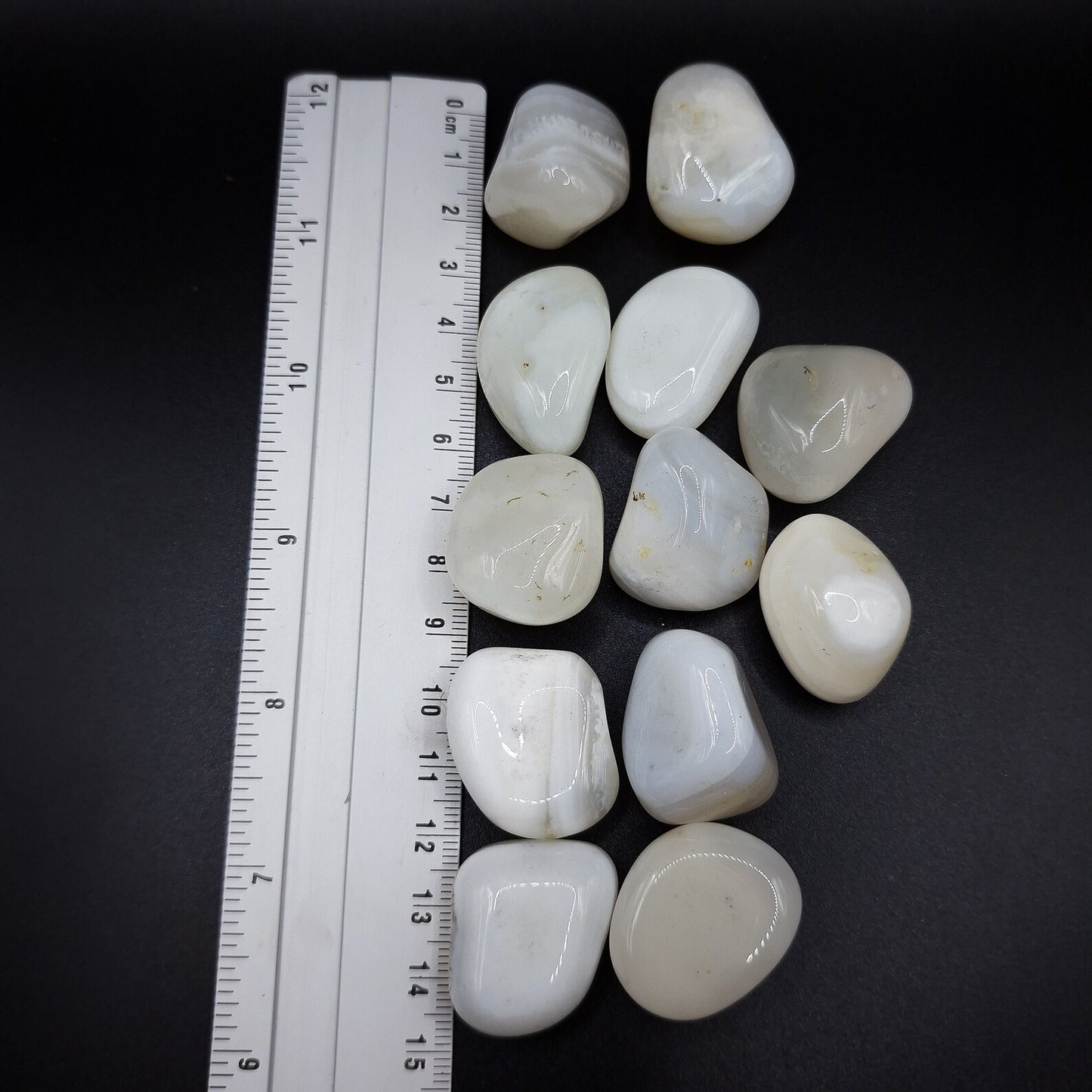 Pierre Roulée AGATE BLANCHE A