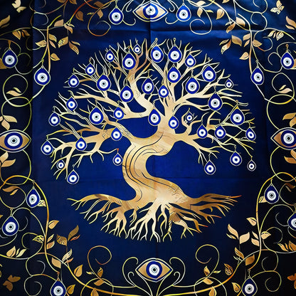 Nappe de Tarot ARBRE OEIL TURC