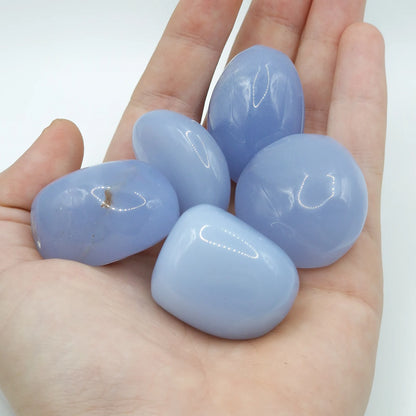 Pierre Roulée CALCEDOINE BLEUE AAA