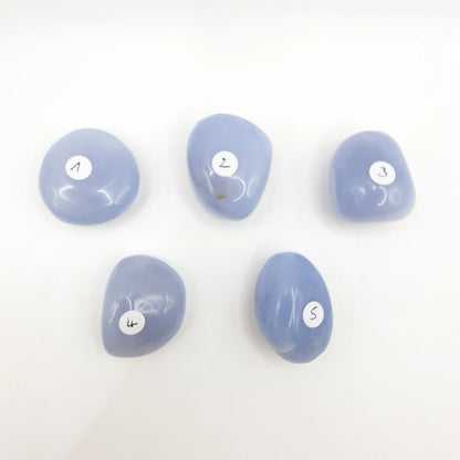 Pierre Roulée CALCEDOINE BLEUE AAA