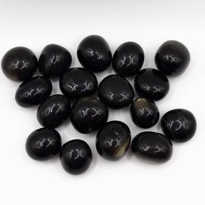 Pierre Roulée OBSIDIENNE DORÉE AA