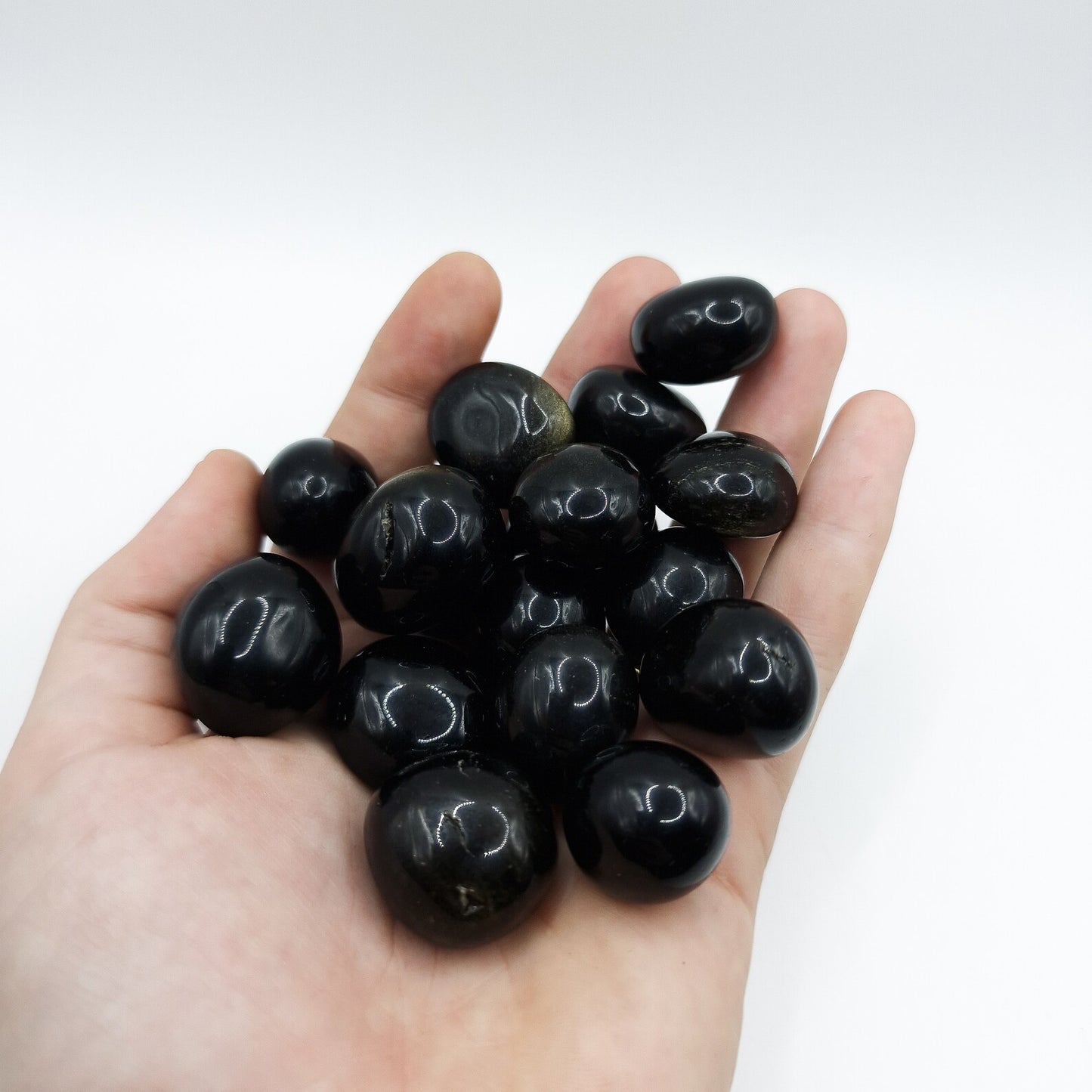 Pierre Roulée OBSIDIENNE DORÉE AA