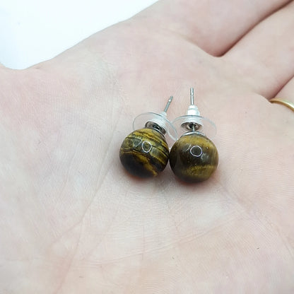 Boucles d'Oreilles OEIL DE TIGRE