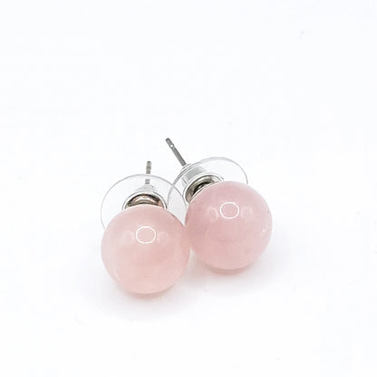 Boucles d'Oreilles QUARTZ ROSE