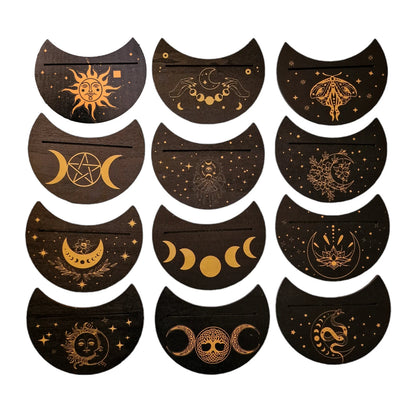 Petits Supports de Cartes Oracles BOIS NOIR