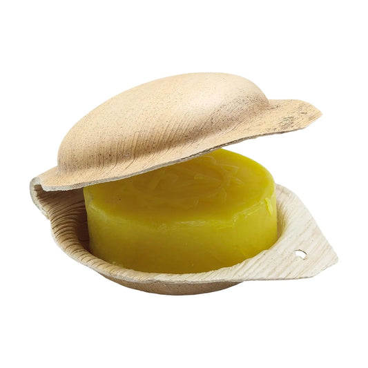 Savon Holy Lama en Feuille de Palmier Chakra Plexus Solaire