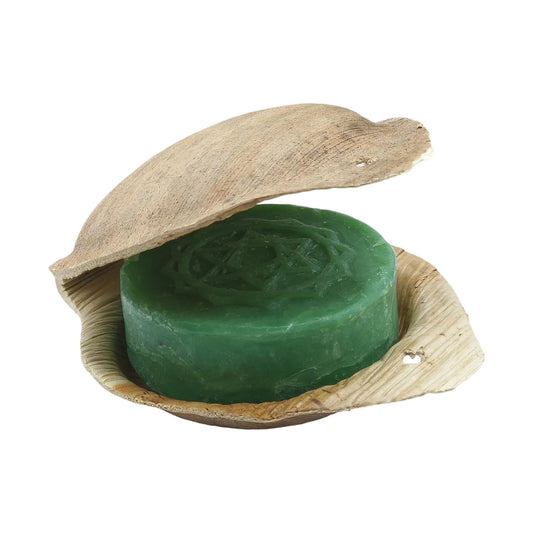 Savon Holy Lama en Feuille de Palmier Chakra Coeur