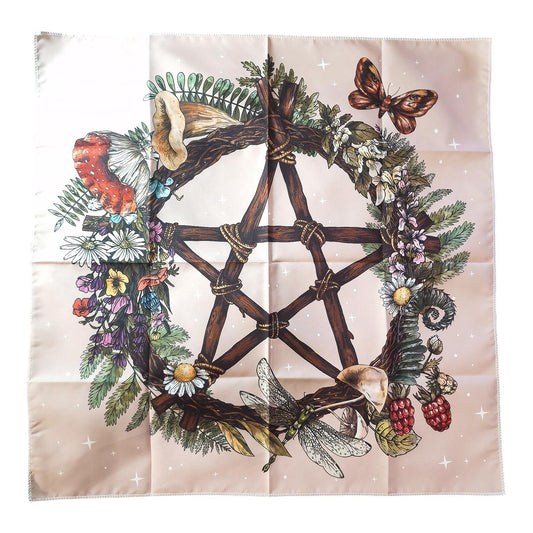 Nappe de Tarot PENTACLE FLEURI