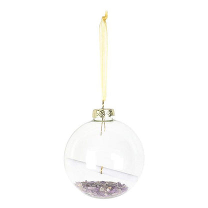 Boule de Noël en Verre AMÉTHYSTE