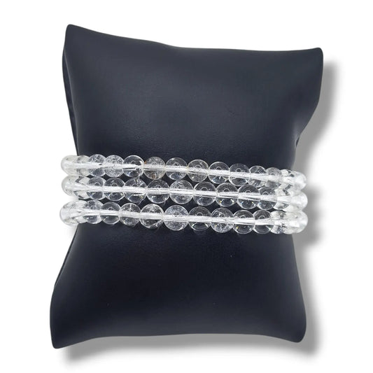Bracelet Boules 06mm CRISTAL DE ROCHE A