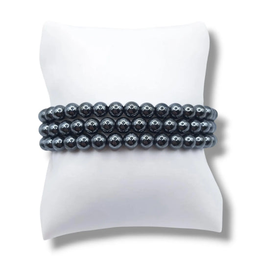 Bracelet Boule 06mm HEMATITE