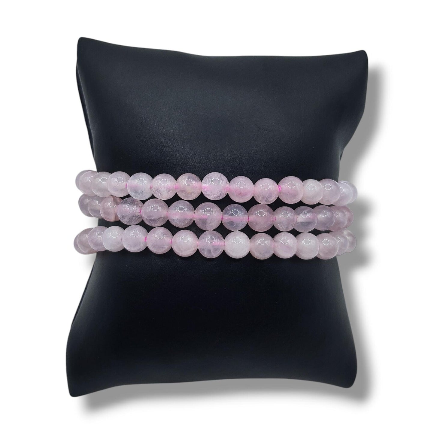 Bracelet Boule 06mm QUARTZ ROSE A