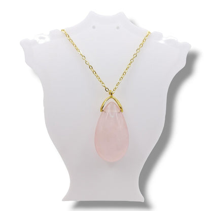 Collier Sautoir QUARTZ ROSE A