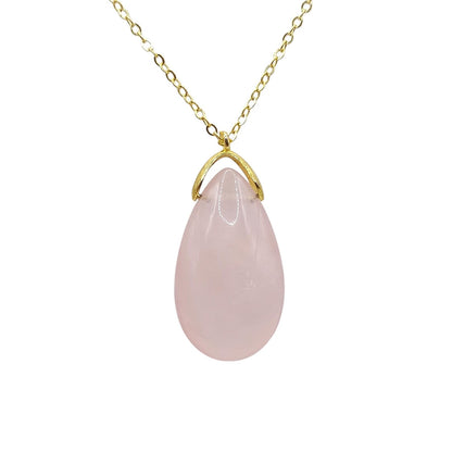 Collier Sautoir QUARTZ ROSE A