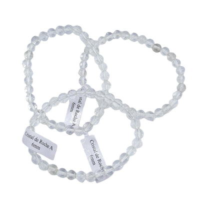 Bracelet Boules 06mm CRISTAL DE ROCHE A