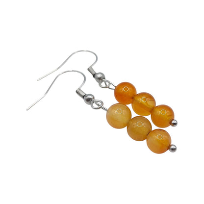 Boucles d'Oreilles Boule 06mm CORNALINE A