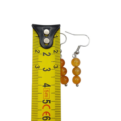 Boucles d'Oreilles Boule 06mm CORNALINE A