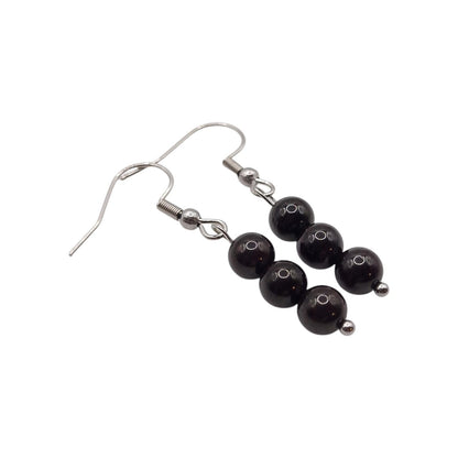 Boucles d'Oreilles Boule 06mm GRENAT ROUGE ALMANDIN AA