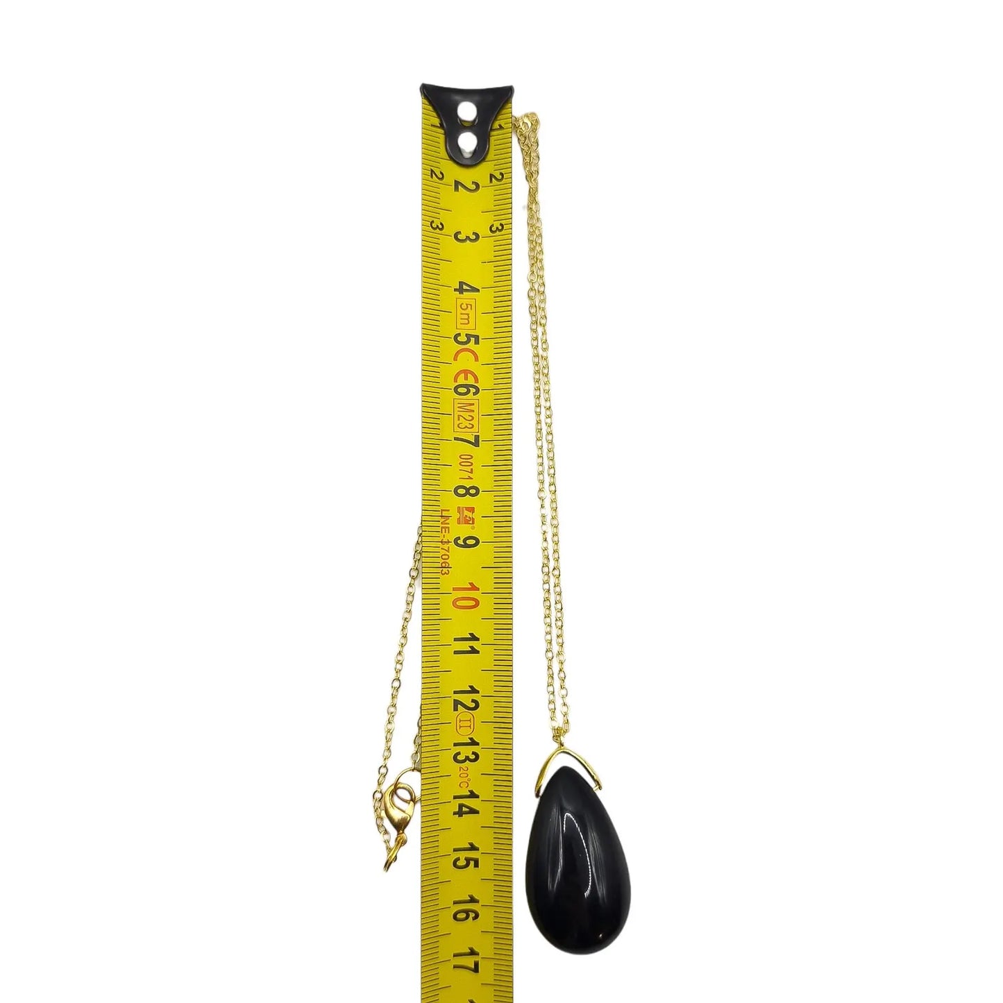 Collier Sautoir OBSIDIENNE NOIRE A